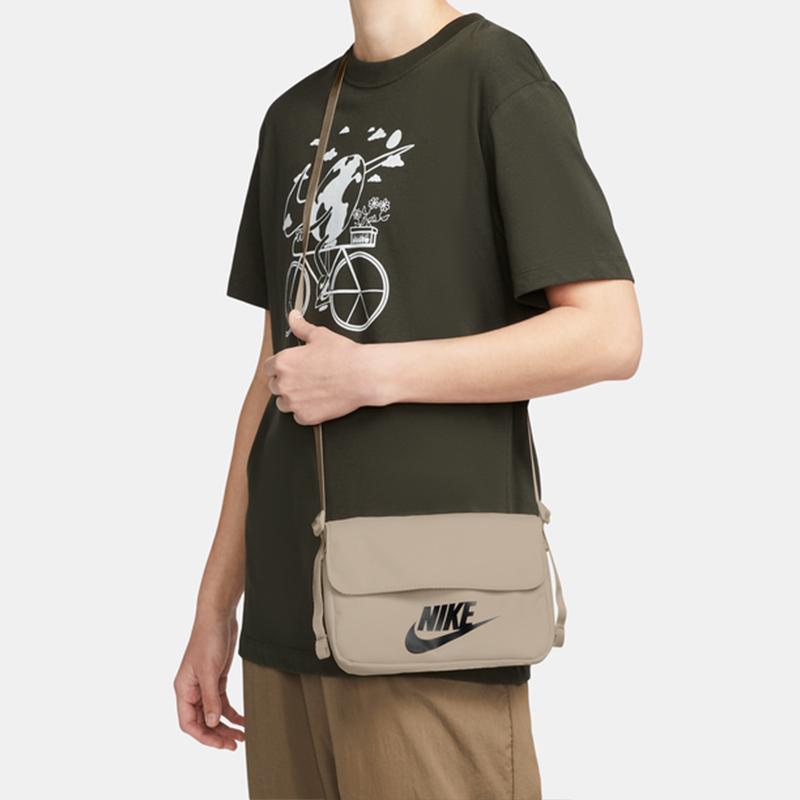 New Nike Fabric Messenger Bag Shoulder Bag Crossbody Bag Regular Women's Khaki CW9300-219
