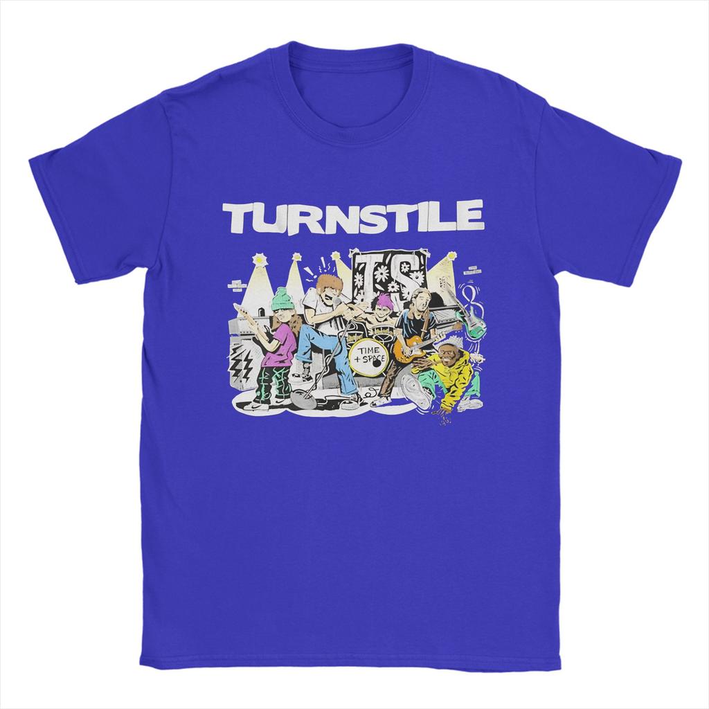 Turnstile Pure Cotton T Shirt For Unisex Summer Y2K Funny T Shirts Crewneck Novelty Tees Oversized Wholesale Tops