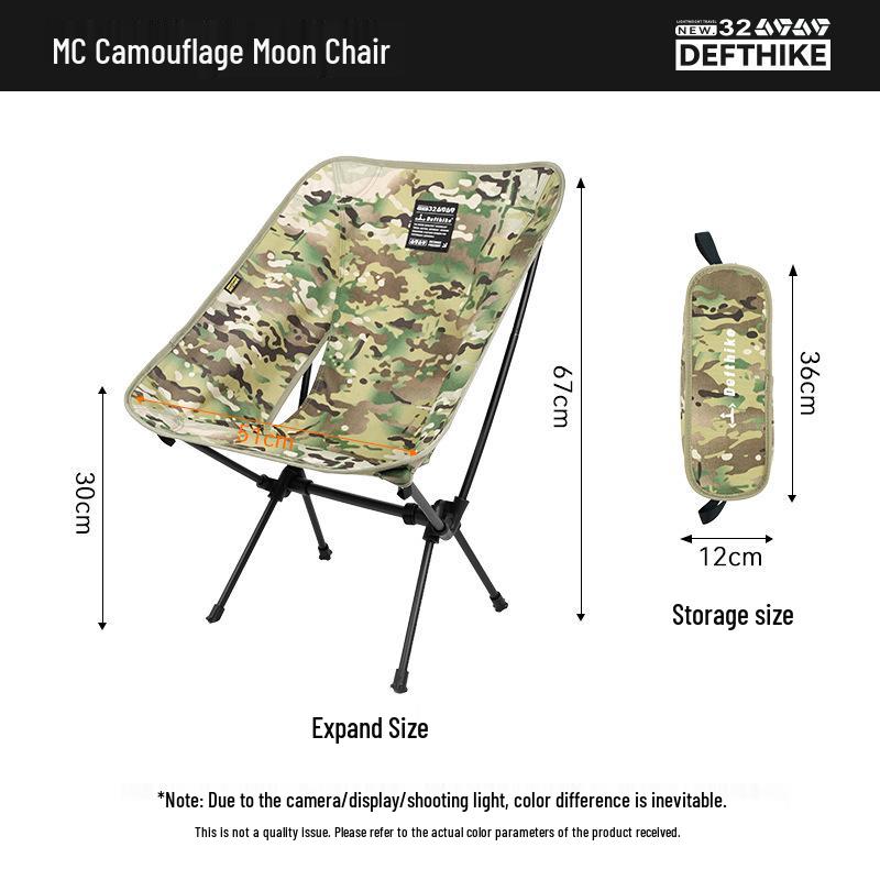 Camping Moon Lichtgewicht Draagbare Opvouwbare Aluminium Stoel voor Vissen & Strand