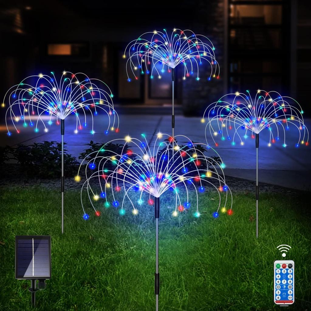 cshare Solar String LED Illumination 640 Garden Recessed Solar USB Solar Battery Level 8 Lighting Gardening Lights with Remote Suitable for Flower and