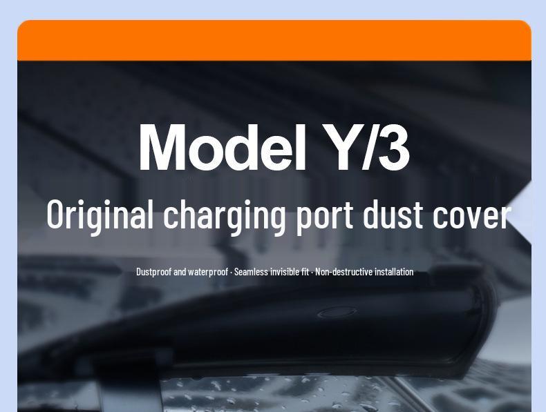 Tesla Model Y 3 Charging Port Waterproof Protective Cover - Refresh Version Accessories