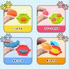 La Gacela Clay Slime Toy 2IN1 Wheat Clay 12 Colors Slime 12 Colors Burger Machine Fishbowl Beads Fruit Slices Clay Play Mold Clay Tools Ice Cream Shop