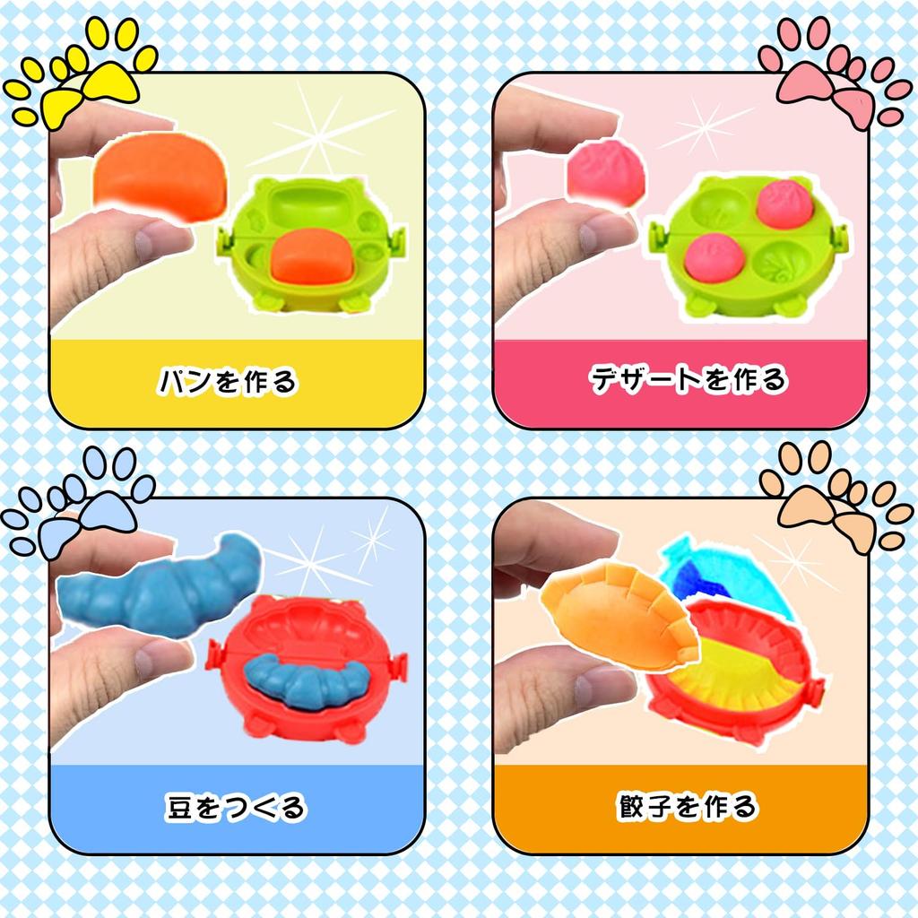 La Gacela Clay Slime Toy 2IN1 Wheat Clay 12 Colors Slime 12 Colors Burger Machine Fishbowl Beads Fruit Slices Clay Play Mold Clay Tools Ice Cream Shop
