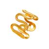 French Chic Curved Open Stainless Steel Ring - Women's Geometric Jewelry