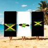 J-Jamaika Flagge Handtuch Mikrofaser Strandhandtuch, Schnelltrocknend, Sandfrei, Ultrafeine Faser, Super Weich.