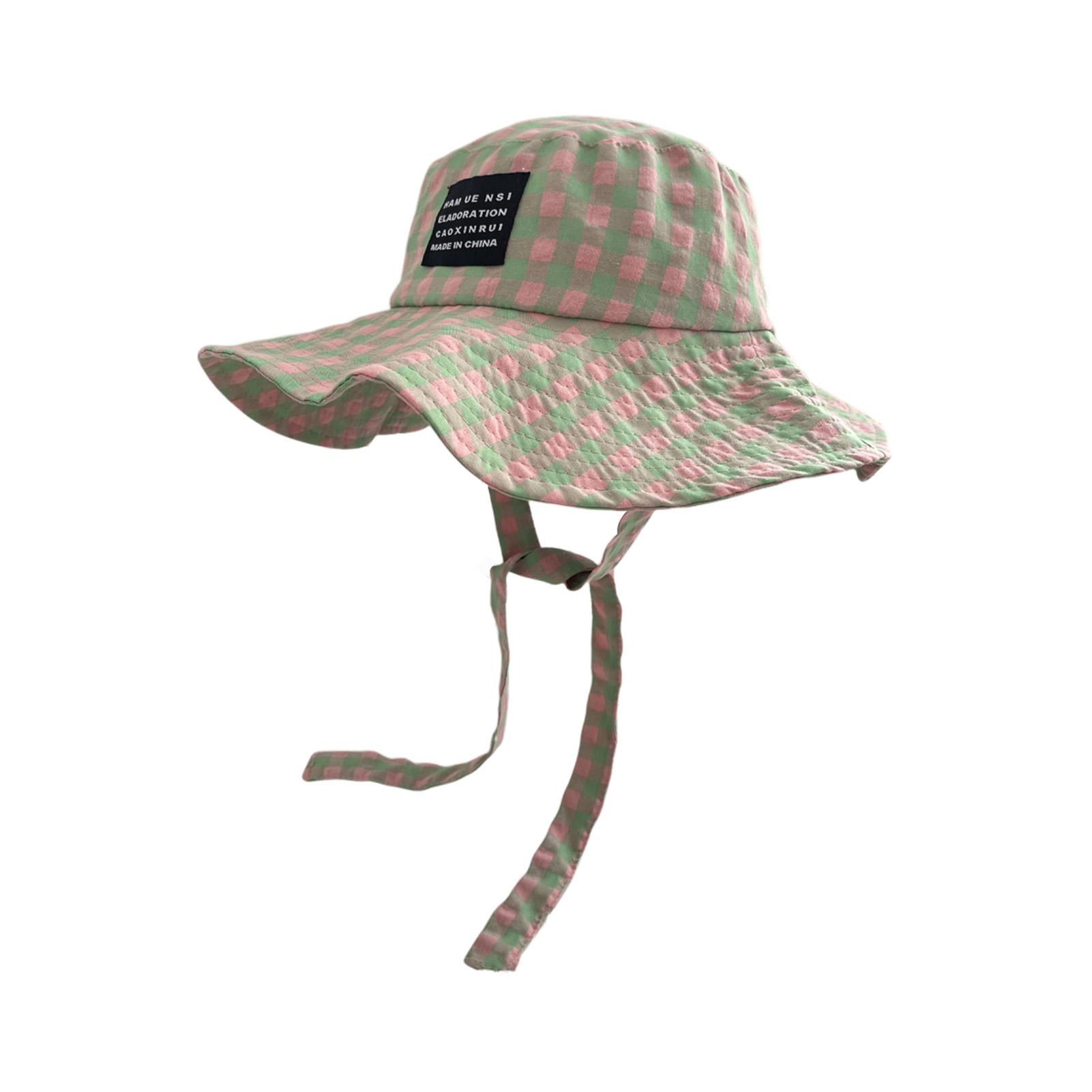 

Уличные модные шляпы-панамы в клетку с ремешком, дышащие летние шляпы-ведра для защиты от солнца, для дома, офиса, путешествий, пеших прогулок зелёный