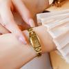 OLEVS Women's Slim Tonneau Watch Rose Gold Tungsten Steel Square Face Diamond Quartz 3 ATM Water Resistant Gift 5501
