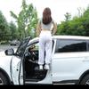 Universal Foldable Car Roof Rack Step Car Door Step Multifunction Latch Hook Auxiliary Foot Pedal Aluminium Alloy Safety Hammer