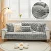 Thicken Rabbit Plush Sofa Blanket Slipcover Universal Non-slip Super Soft Sofa Towel Couch Cushion For Living Room Modern Home
