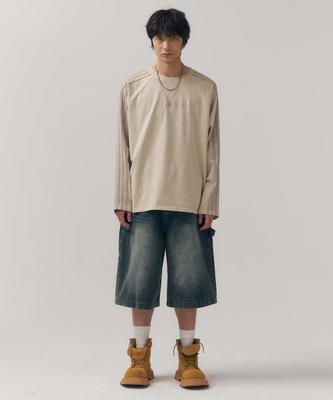 MINAV Sunrise Pigment Track T-Shirt [Sand Beige]