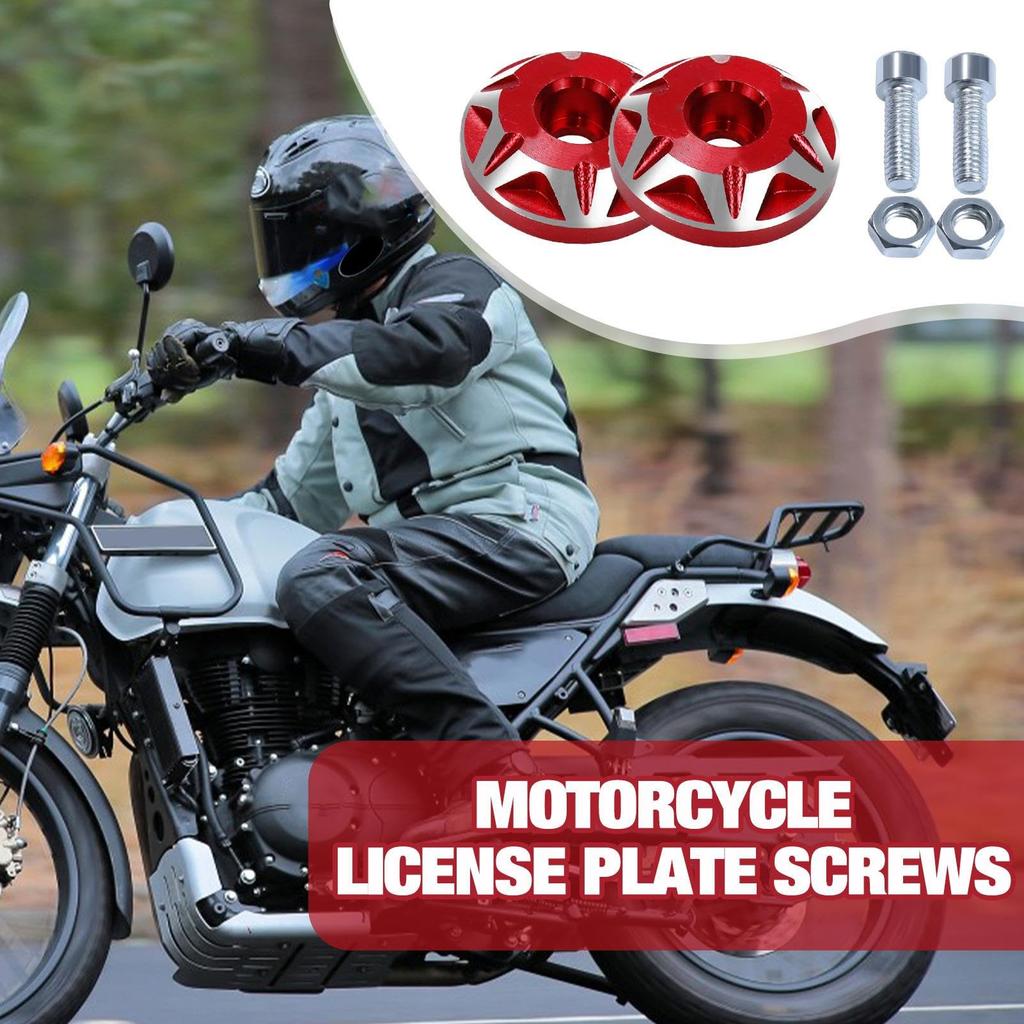 Lmyit Anti-theft License Plate Screws for Car License Plate Anti-theft Bolts License Plate Frame