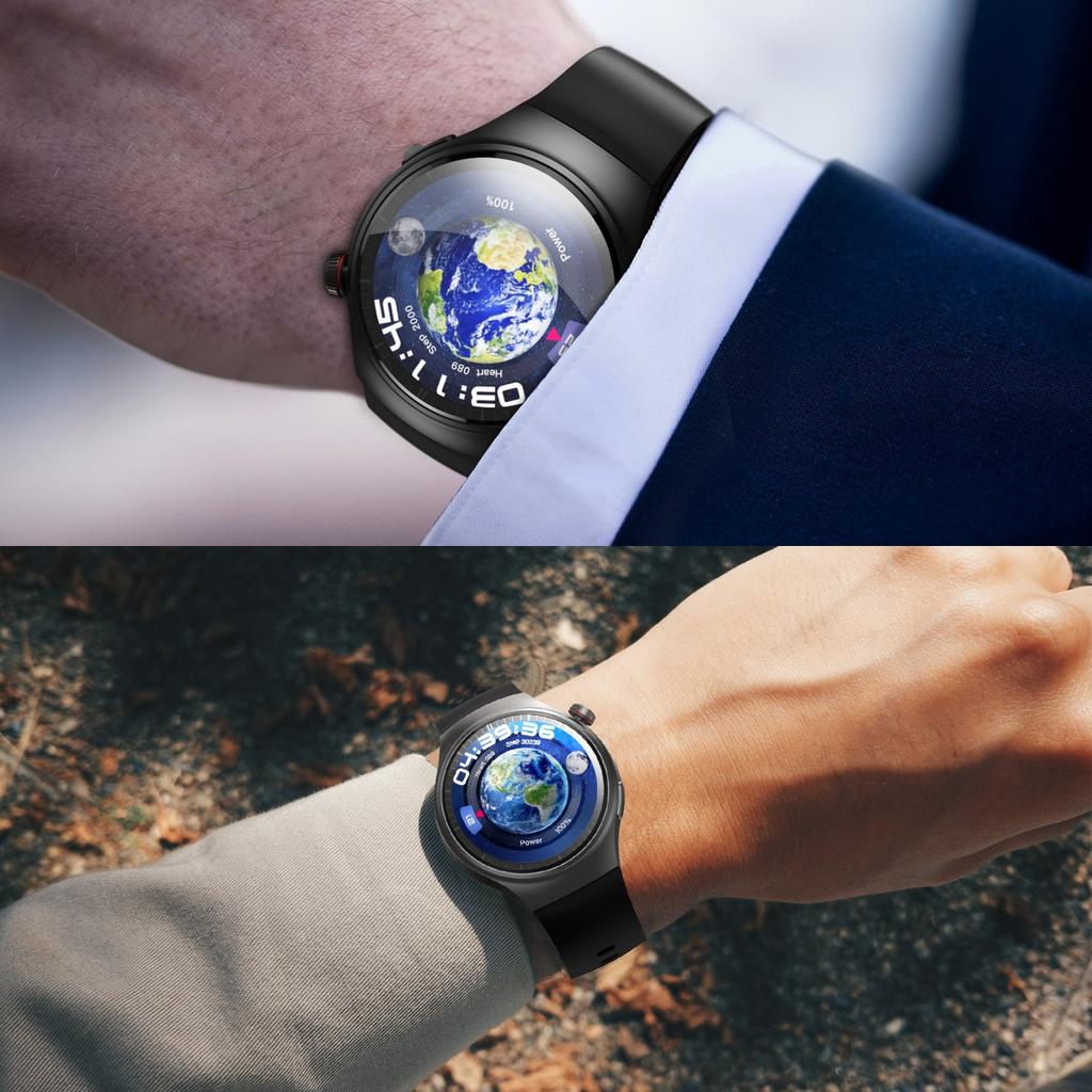 Rainbuvvy DM80 4G SmartWatch 1,43 palcový Android 8.1 RAM 2GB ROM 16G 1000mAh Single SIM Wifi Kamera GPS Sportovní hodinky