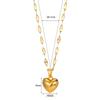 18K Gold Plated Peach Heart Choker Necklace - Heart-shaped Pendant Women's Jewelry In Japanese and Korean Fashion Style