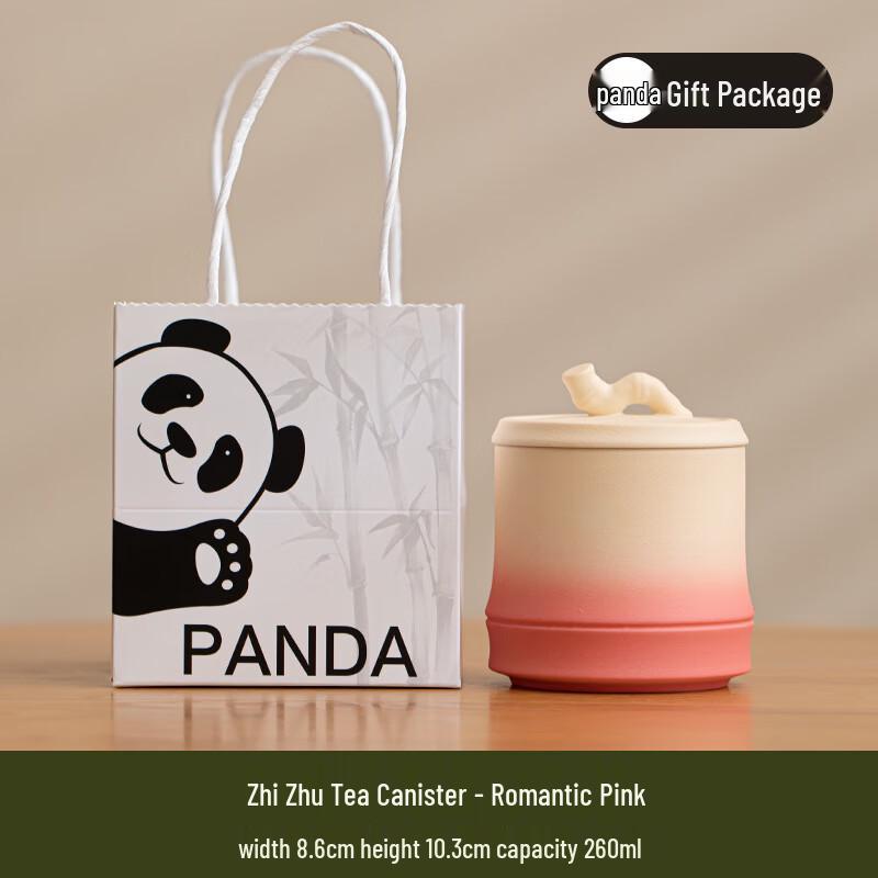 MY Creative Bamboo Design Ceramic Storage Jar