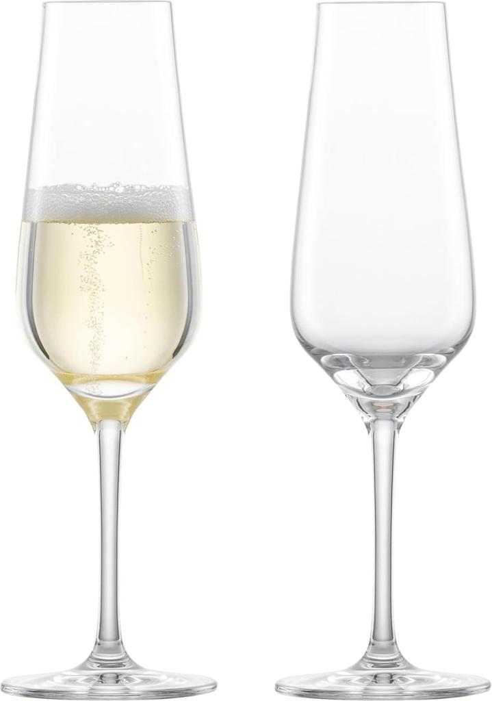 Zwiesel Champagne Glasses (M123740) Break-Resistant Bouquet Design, Sparkling EP, for Champagne and Sparkling Wine, Pair of 2, Machine-Made