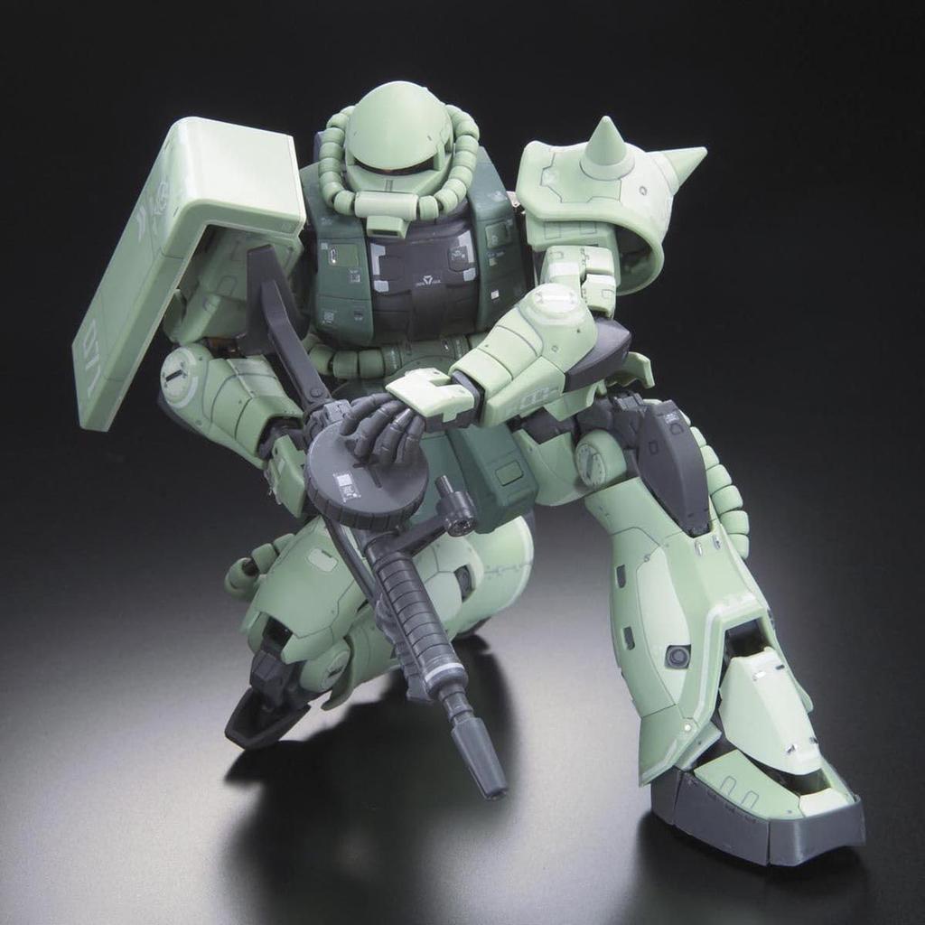 BANDAI SPIRITS RG Mobile Suit Gundam Zaku Scale Plastic Model MS-06F Mass-Production 1/144 Pre-Colored