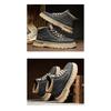 Martin Boots, Fleece-lined Thickened Warm Men's High-top Leather Shoes, Thick-sole Outdoor Snow Boots.