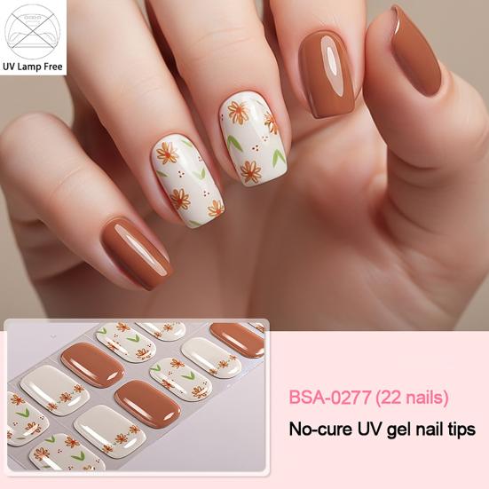 Tiras de Gel para Unhas Leopardo com Lixa Fácil de Aplicar Remover Autocolantes de Unhas Decalques Mulheres Meninas Manicure em Casa DIY Esmalte Wrap Arte de Unhas