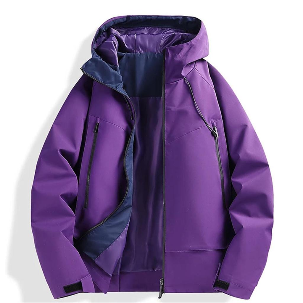 Men's Casual Sports Jacket Waterproof Lightweight Hooded  Hiking Golf Raincoats With  Pockets