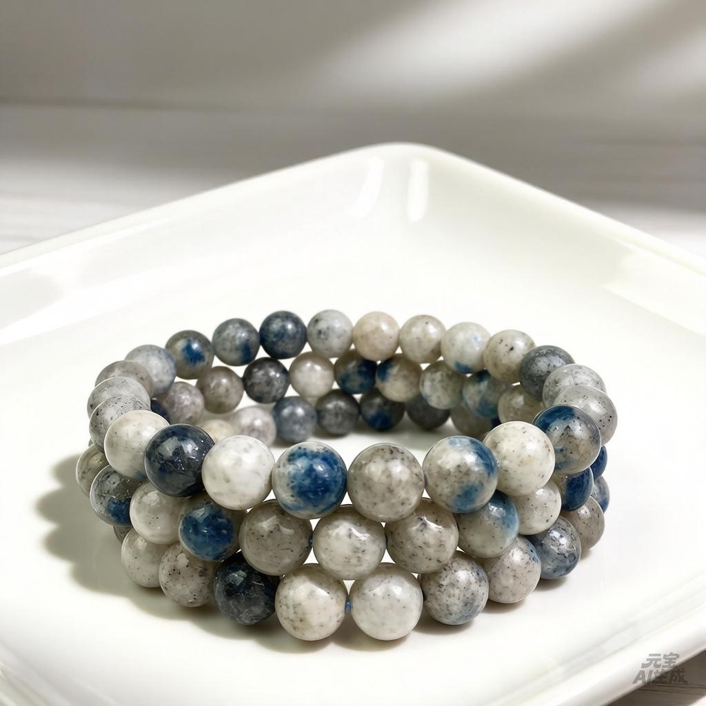 8mm-10mm Natural Stone Bracelet K2 Elastic Beaded Bracelet Boys and Girls Fashion Bracelet