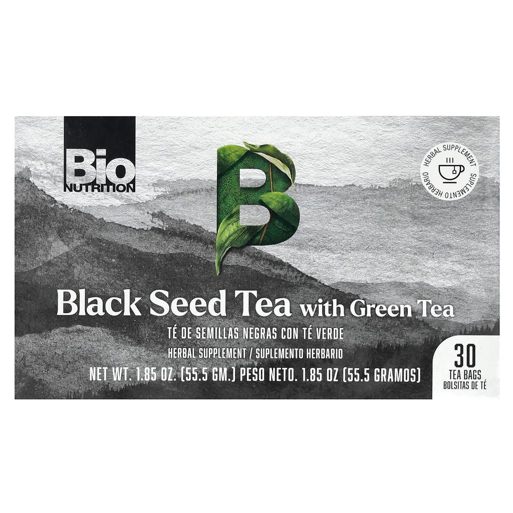 Black Seed Tea, with Green Tea, 30 Tea Bags, 55.5G (1.85Oz)
