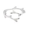 New Simple Fashion Antler   Copper Jewelry Personality Branch Popular Leaf Opening Rings   R039