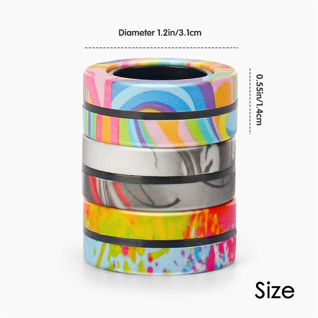 Magnetic Spinner Rings Set of 3, Fidget Pack, Perfect Gift for Adults, Teens and Children