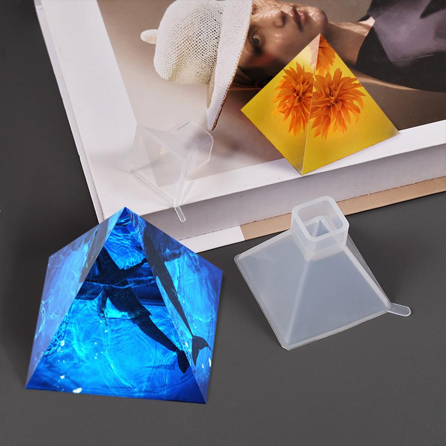 1pcs Pyramid Silicone Molds DIY Resin Decorative Craft Jewelry Making Mold Resin Molds For Jewelry