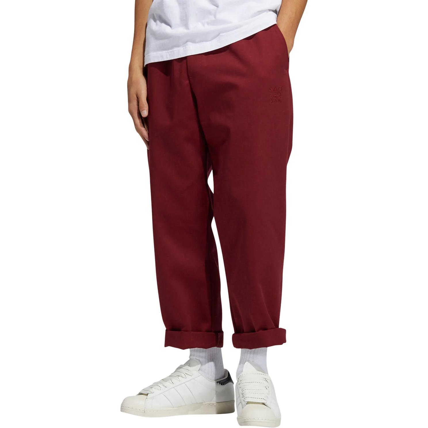 

Adidas Originals Trefoil Jonah Hill Chino Pant Men Pants Noble-Maroon GK1629 XL