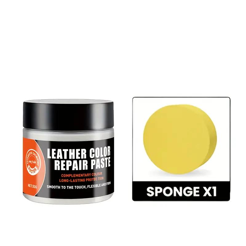 

Белый набор для ремонта кожи - Крем для коррекции цвета для восстановления царапин, выцветания и старения кожи - Подходит для белых диванов,