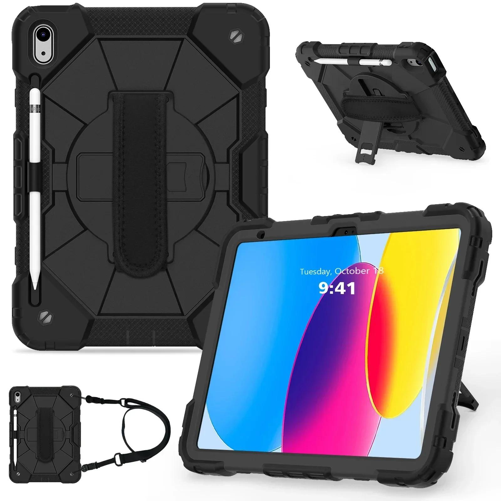 Robuuste Schokbestendige Hoes Voor ipad 10e Generatie Air 6 5 4 10.9 Pro 11 iPad 5/6/7/8/9e 10.2 9.7 mini 7 6 Standaard Cover iPad Mini 6  mini 7