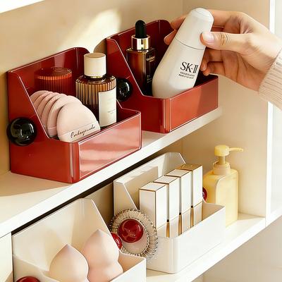 Mirror Cabinet Storage Box - Suitable for Home Use, Wall-mounted, for Bathroom, Desktop Storage, Skincare Products Storage, Storage Rack