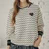 Wave Lace String Long Sleeve Blouse Zd09qt601na