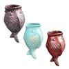 Ivy Wall Planter Fish Shape Mounted Hanging Flower Pot Indoor Outdoor Decorative for Balcony Patio Garden