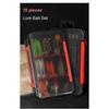 75/35pcs/Set Lure Boxed Soft Bait Perch Warbler Fish Worms Lure Threaded Curly Tail Maggot Bionic Bait Fake Baits Jig Head Hooks 260319