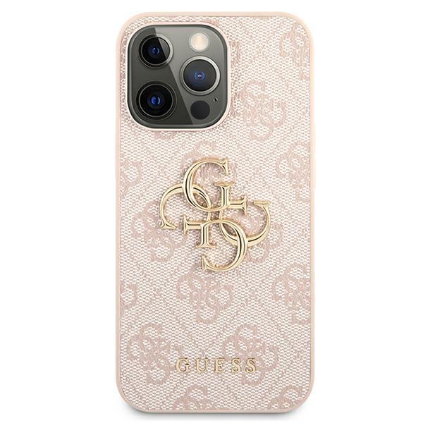 Guess Guhcp13L4Gmgpi Iphone 13 Pro / 13 6,1 Różowy/Pink Hardcase 4G Duże Metalowe Logo