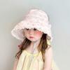 Children's UV Protection Summer Sun Hat - Sweet Princess Wide Brim Visor for Baby Girls