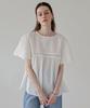 Keullaepeu Lace Peplum Blouse_Ivory