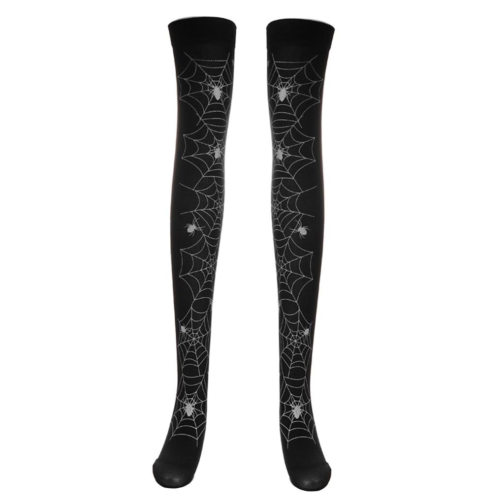 Women Girl Halloween Thigh High Long Stockings Over Knee Costume