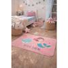 Decorative Rug - EDEN - Little Mermaid and Narwhal - 75 X 45 Cm - Soft Polyester - Pastel Colors