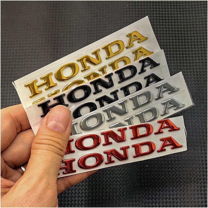 XMZSA1 For Honda Sticker 3D Soft Glue Letter Label Motorcycle Decoration Fuel Tank Body Tail Wing Side Pcx160 Nss350 Pcx125 Cbr650r