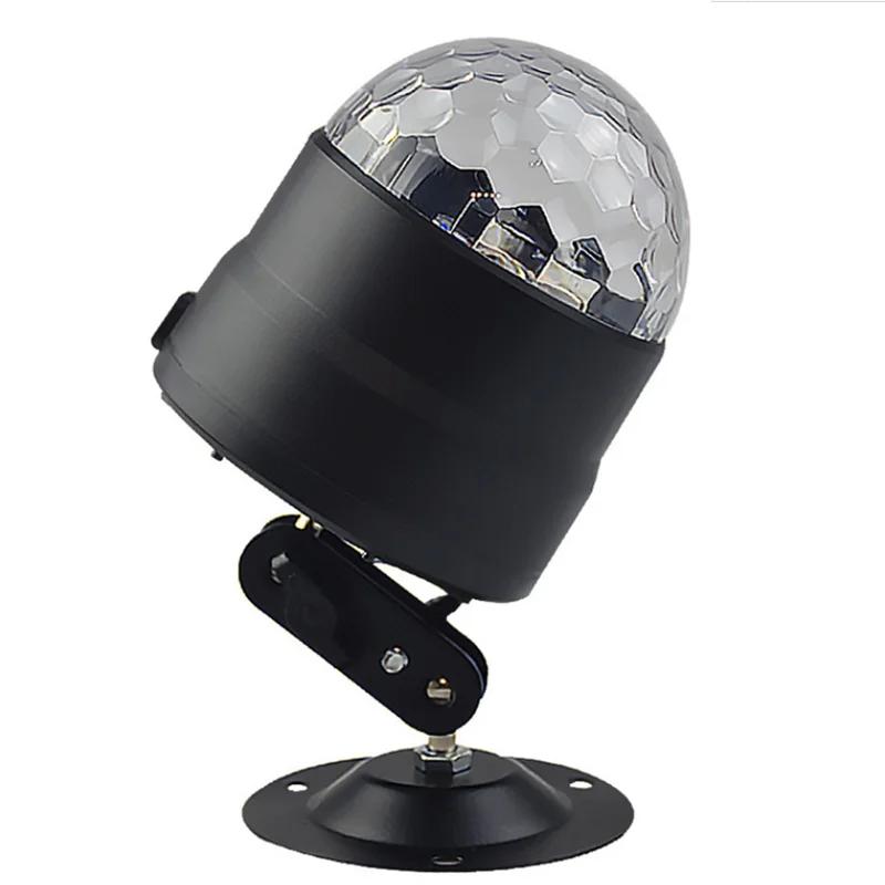 New DJ Voice Control USB Mini LED Stage Light Disco Family Birthday Party Crystal Small Magic Ball Light KTV Atmosphere Light