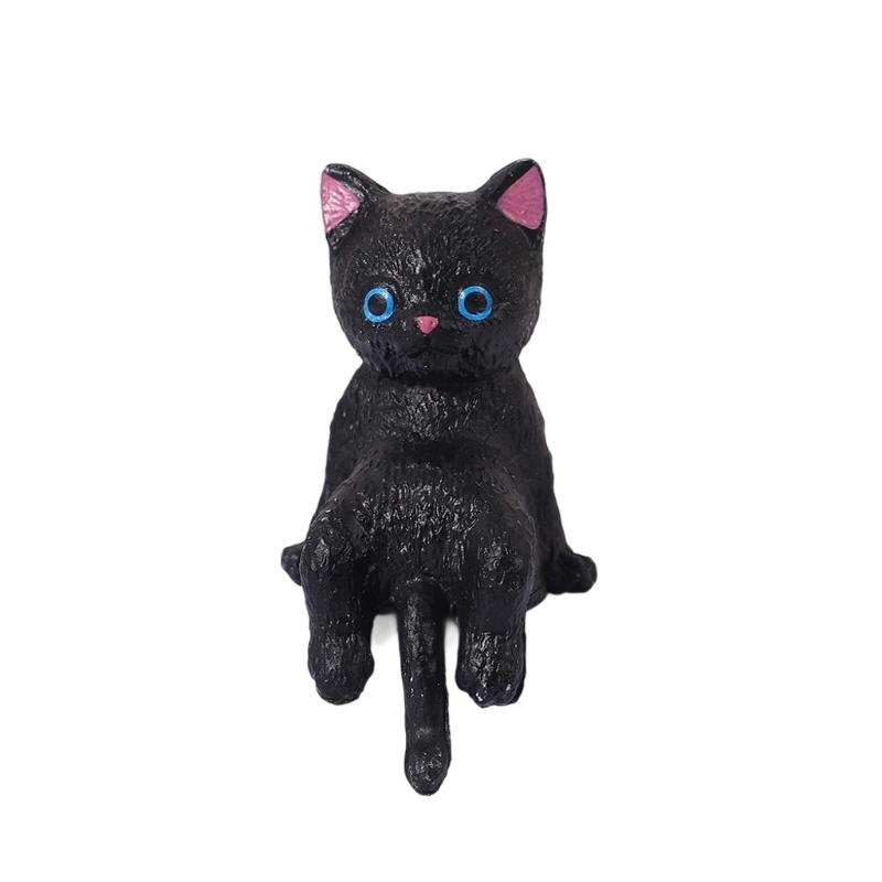 Cats Fingurine Computer Monitor Decors Mini Dog Kitties Screen TV Decorations Personality Car Accessories Mascots Craft