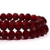 1 Strand Faceted Crystal Beads Deep Red Glass Loose Spacer Beads For Jewelry Making DIY Necklace Bracelets Accessories 3/4/6/8mm