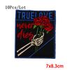 10Pcs/Lot Punk Animal Patch Embroidered Patches For Clothing Embroidery Patch Iron On Patches On Clothes DIY Hook Loop Stickers