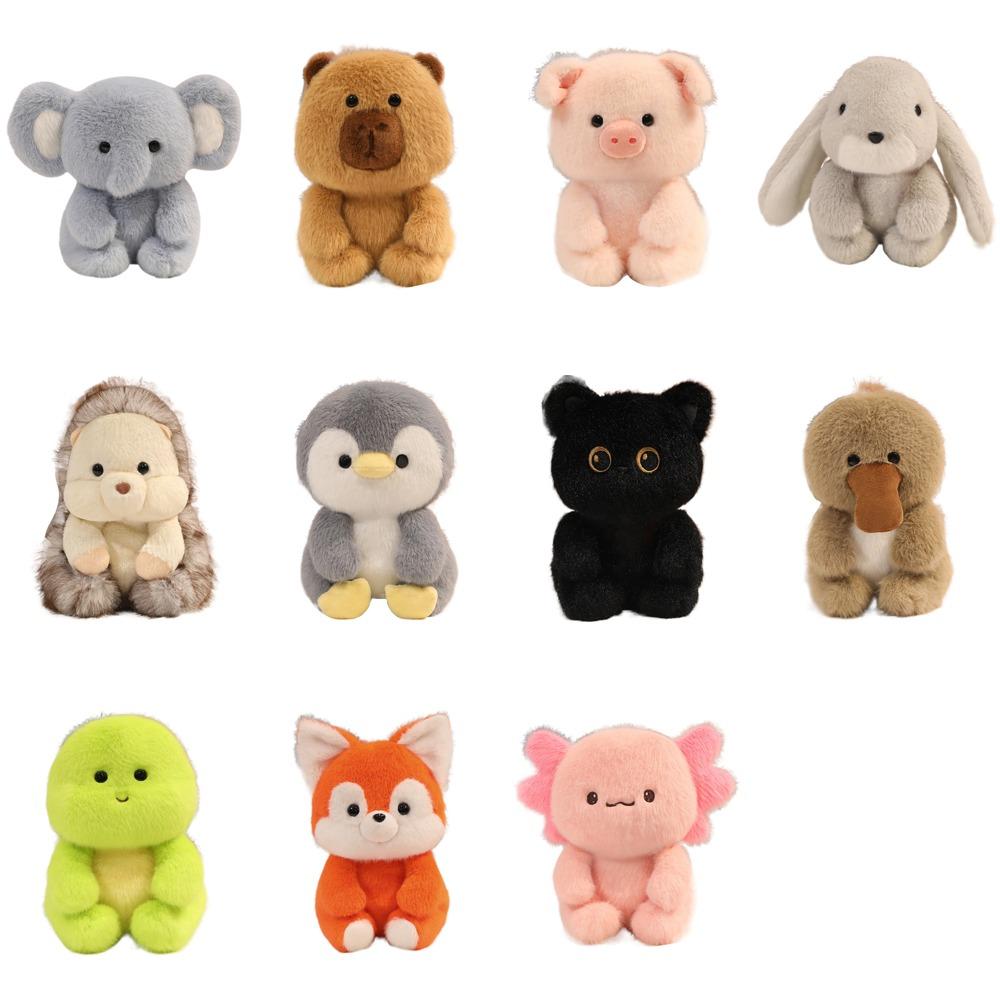 Elephant Little Rabbit Plush Toy Animal Black Cat Plush Doll Kids Holiday Gifts