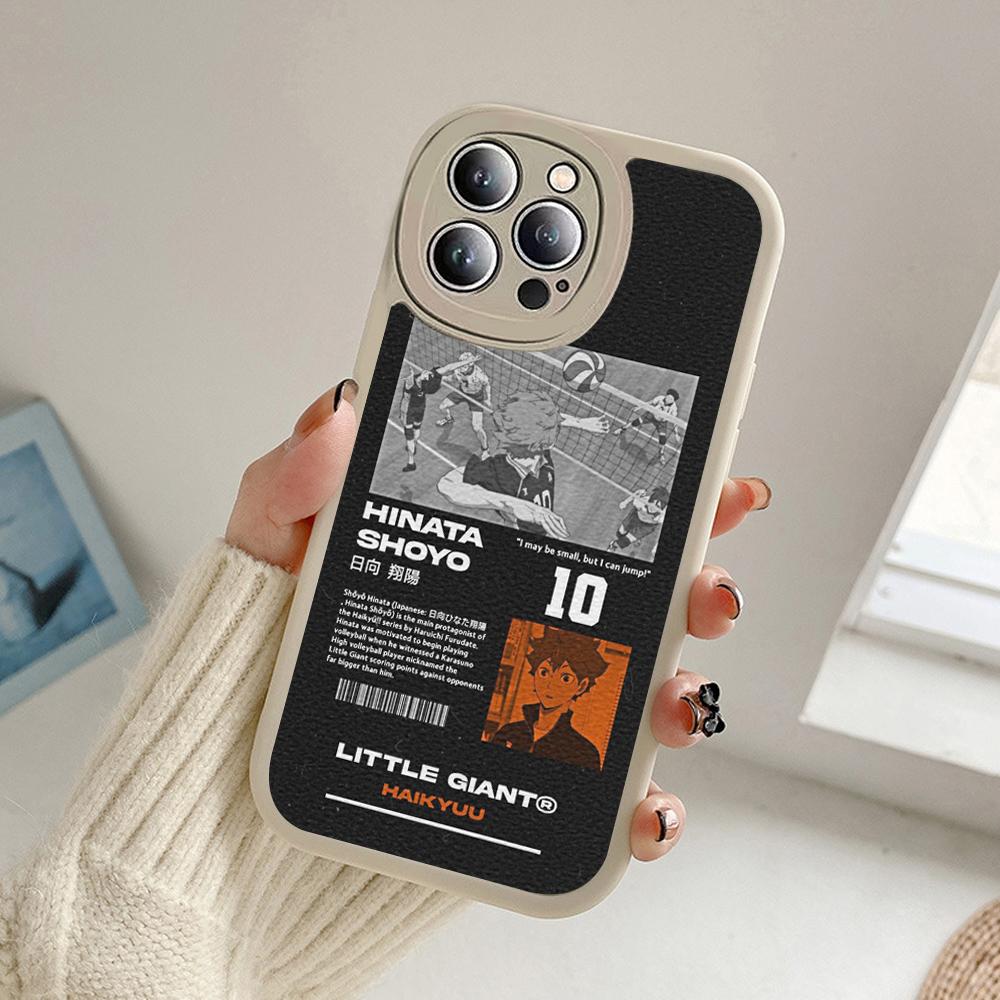 Volleyball Haikyuu Anime Phone Case for Iphone 14 13 11 12 Pro MAX 13 12 MiNi 7 8plus 14 13 11 PRO X XS 12 11 XR Lambskin Covers