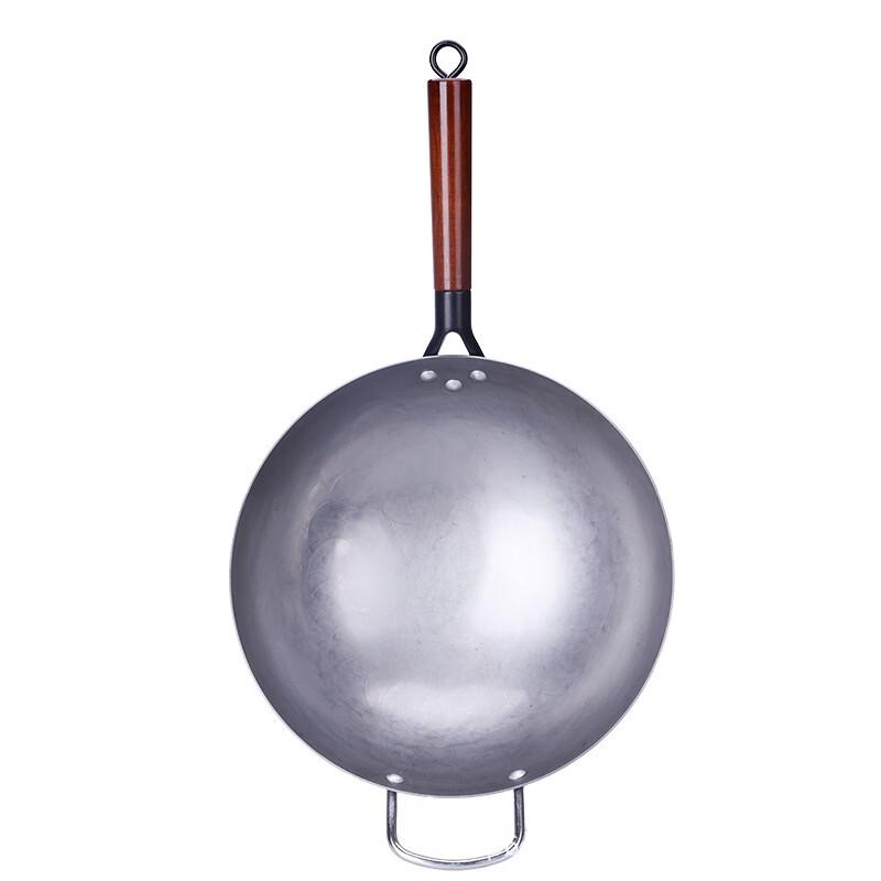 Traditional Hand-Forged Wrought Iron Wok