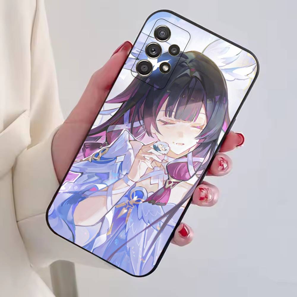 Genshin Impact Damselette Columbina Phone Case For Samsung S25,S24,S21,S22,S23,S30,Ultra,S20,Plus,Fe,Soft Silicone Black Cover