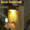 4/6/8/12/16/20/24Pcs New Solar Fence Light Railing Stair Lamp Outdoor Waterproof LED Step Light Courtyard Decorative Wall Light